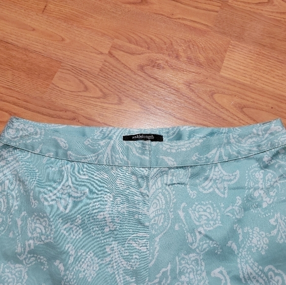 STATE▪︎MENTS Mint Paisley Slim Ankle Length Pants Size 8 - Picture 7 of 12